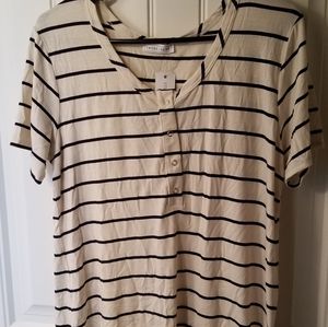 Emory Button Front Knit Top